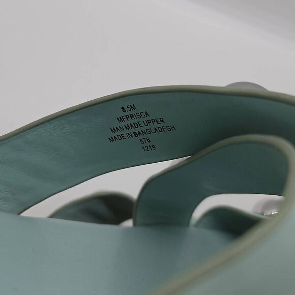 Prisca Sandal Marc Fisher Women Slip On Studded Espadrille Blue Size 8.5 - Picture 3 of 8